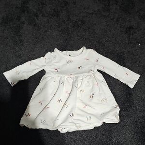 Carter's White Dress with Colorful Crafting Accents. Newbown